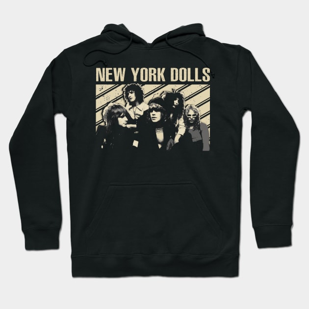 Soundtrack Of Rebellion New York Dolls' Photo Anthems Hoodie by ElenaBerryDesigns